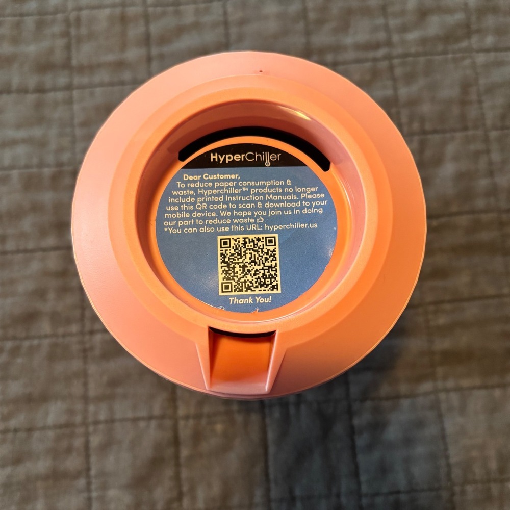 HyperChiller‎ Iced Coffee Maker Orange Portable Reusable